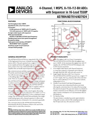 AD7914BRU-REEL7 datasheet  